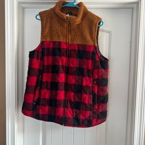 NWOT Maurices Brown Sherpa Vest
